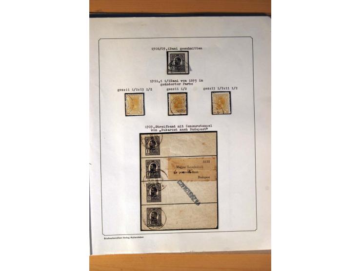 1885/1913, gestempelte Sammlung mit einigen Briefen und teils ungebrauchten Ganzsachen