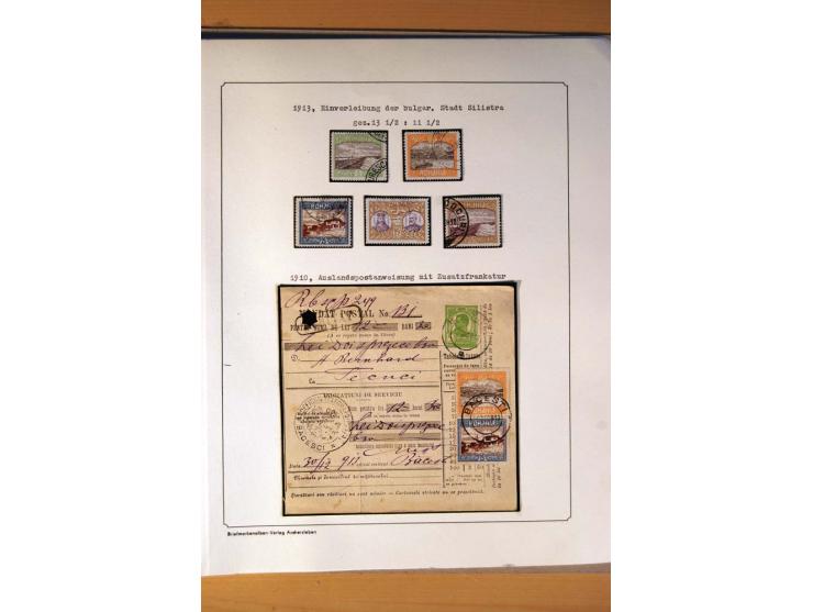 1885/1913, gestempelte Sammlung mit einigen Briefen und teils ungebrauchten Ganzsachen