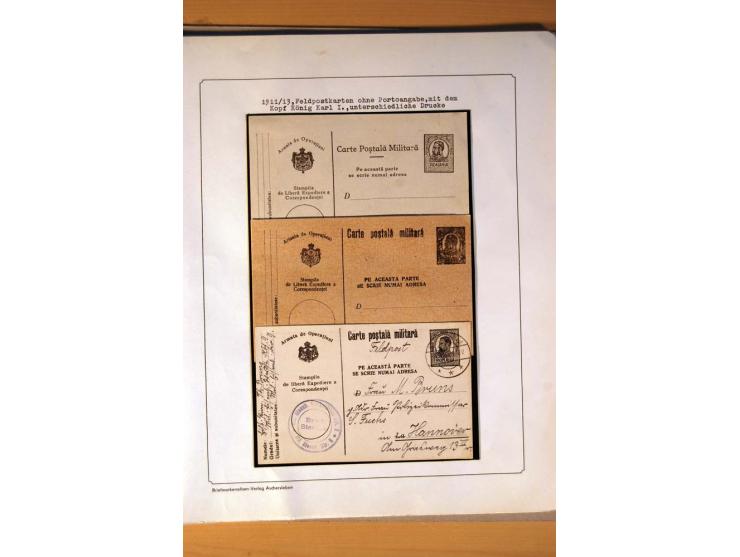 1885/1913, gestempelte Sammlung mit einigen Briefen und teils ungebrauchten Ganzsachen
