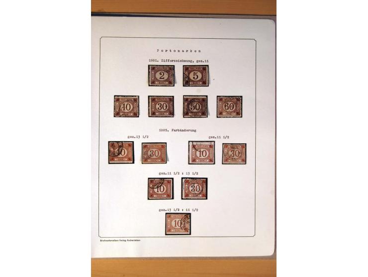1885/1913, gestempelte Sammlung mit einigen Briefen und teils ungebrauchten Ganzsachen