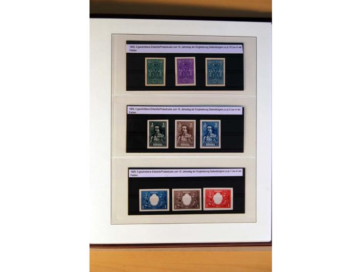 1893/1935, postfrische, ungebrauchte und gestempelte Partie mit Essays, Probedrucken, ungezähnten Marken, Abarten etc., dazu 