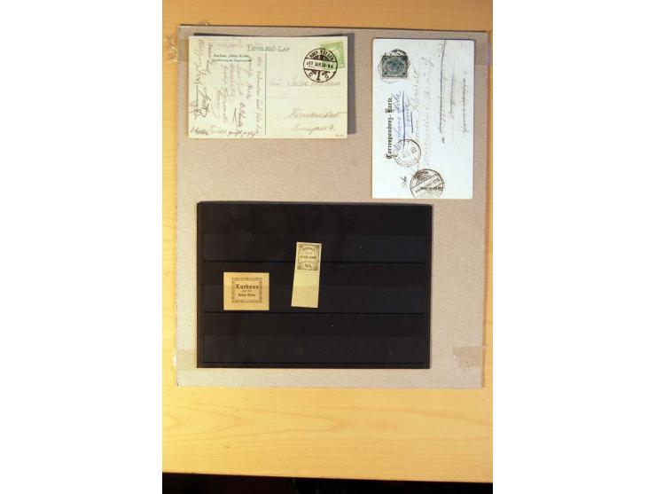 HOHE RINNE: 1900/24, postfrische und ungebrauchte Zusammenstellung, meist in 4er-Blocks und Bogen, dazu 2 Ansichtskarten (ein