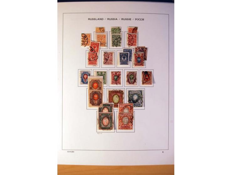 1857/1990 (ca.), postfrische, ungebrauchte und gestempelte Sammlung mit auch diversem Doublettenmaterial, dabei Nr. 1, 39y, S