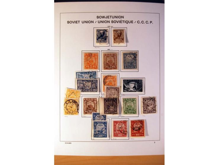 1857/1990 (ca.), postfrische, ungebrauchte und gestempelte Sammlung mit auch diversem Doublettenmaterial, dabei Nr. 1, 39y, S