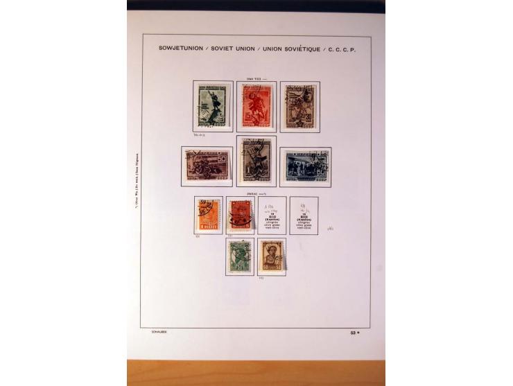 1857/1990 (ca.), postfrische, ungebrauchte und gestempelte Sammlung mit auch diversem Doublettenmaterial, dabei Nr. 1, 39y, S
