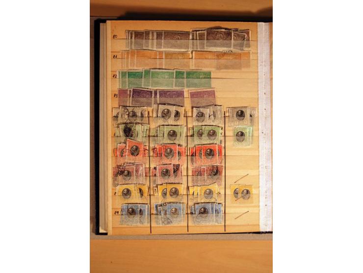1866/1918, interessanter Bestand mit losen Marken, Abarten, Probedrucken und weiteren Besonderheiten, dabei schöne Briefstück