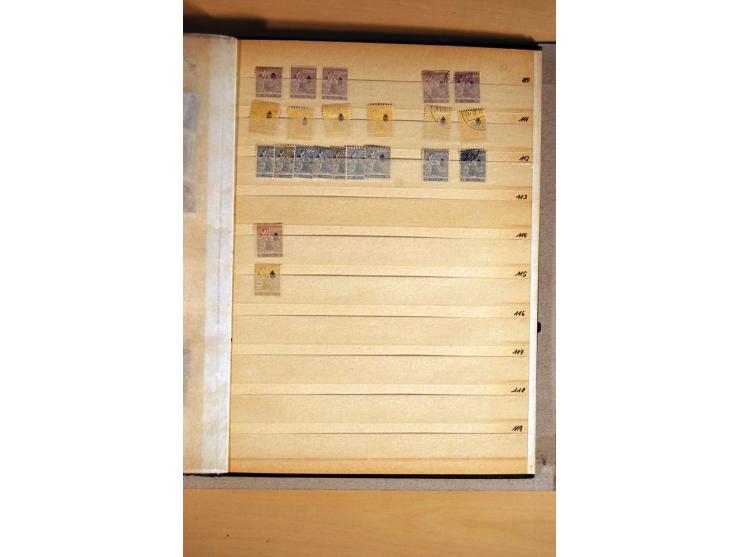 1866/1918, interessanter Bestand mit losen Marken, Abarten, Probedrucken und weiteren Besonderheiten, dabei schöne Briefstück