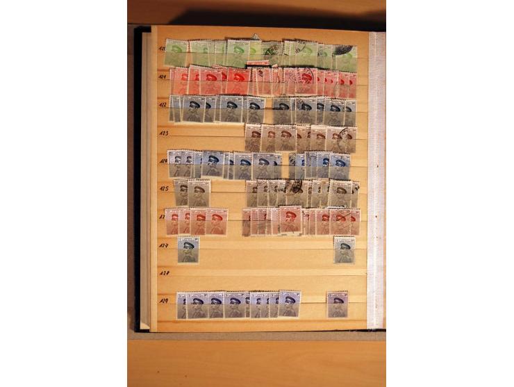 1866/1918, interessanter Bestand mit losen Marken, Abarten, Probedrucken und weiteren Besonderheiten, dabei schöne Briefstück