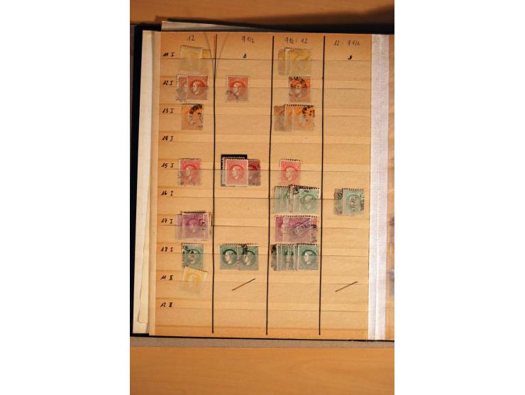 1866/1918, interessanter Bestand mit losen Marken, Abarten, Probedrucken und weiteren Besonderheiten, dabei schöne Briefstück