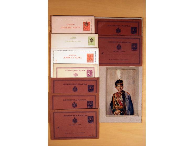 1866/1918, interessanter Bestand mit losen Marken, Abarten, Probedrucken und weiteren Besonderheiten, dabei schöne Briefstück