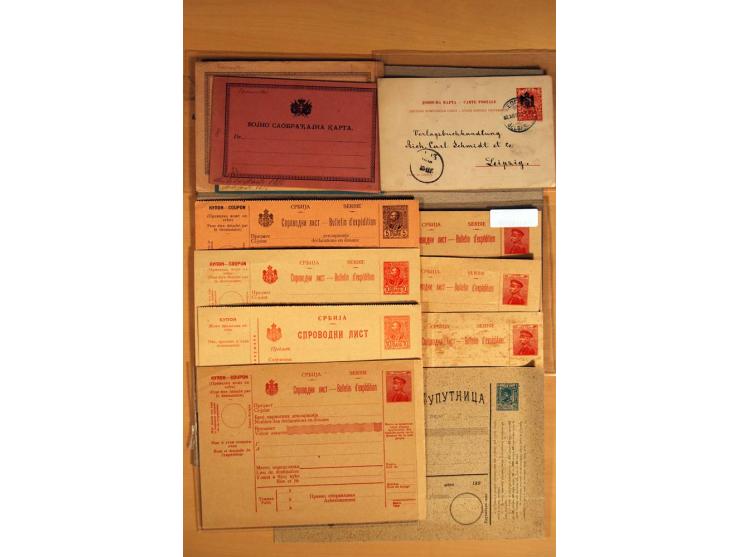 1866/1918, interessanter Bestand mit losen Marken, Abarten, Probedrucken und weiteren Besonderheiten, dabei schöne Briefstück