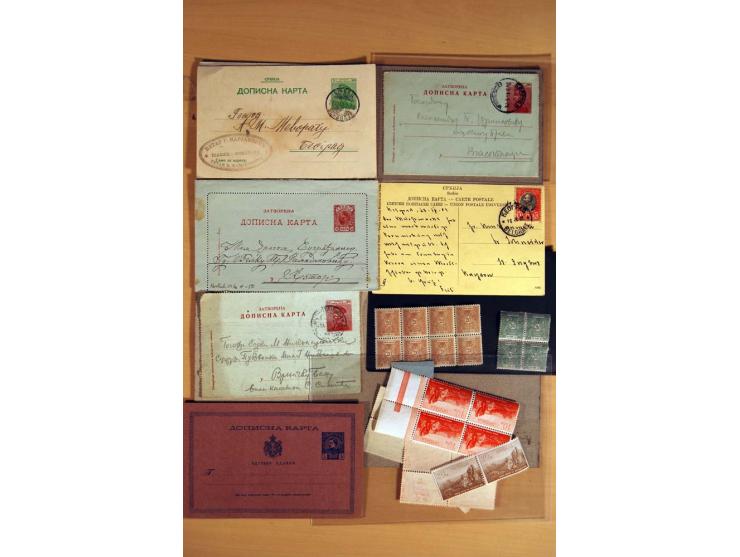 1866/1918, interessanter Bestand mit losen Marken, Abarten, Probedrucken und weiteren Besonderheiten, dabei schöne Briefstück