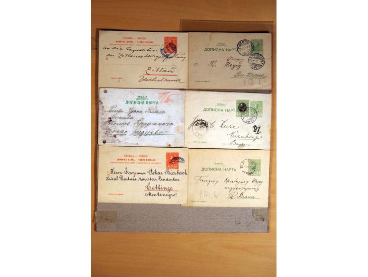 1866/1918, interessanter Bestand mit losen Marken, Abarten, Probedrucken und weiteren Besonderheiten, dabei schöne Briefstück