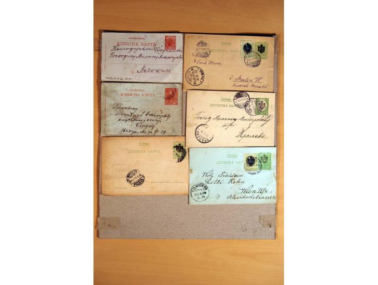 1866/1918, interessanter Bestand mit losen Marken, Abarten, Probedrucken und weiteren Besonderheiten, dabei schöne Briefstück