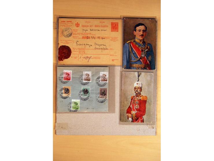 1866/1918, interessanter Bestand mit losen Marken, Abarten, Probedrucken und weiteren Besonderheiten, dabei schöne Briefstück
