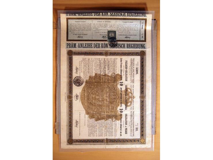 1866/1918, interessanter Bestand mit losen Marken, Abarten, Probedrucken und weiteren Besonderheiten, dabei schöne Briefstück