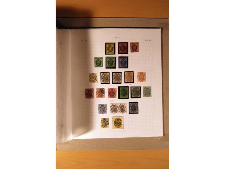 1850/1930, anfangs gestempelte, später auch ungebrauchte Sammlung mit vielen besseren Werten, oftmals mehrfach mit Farbnuance