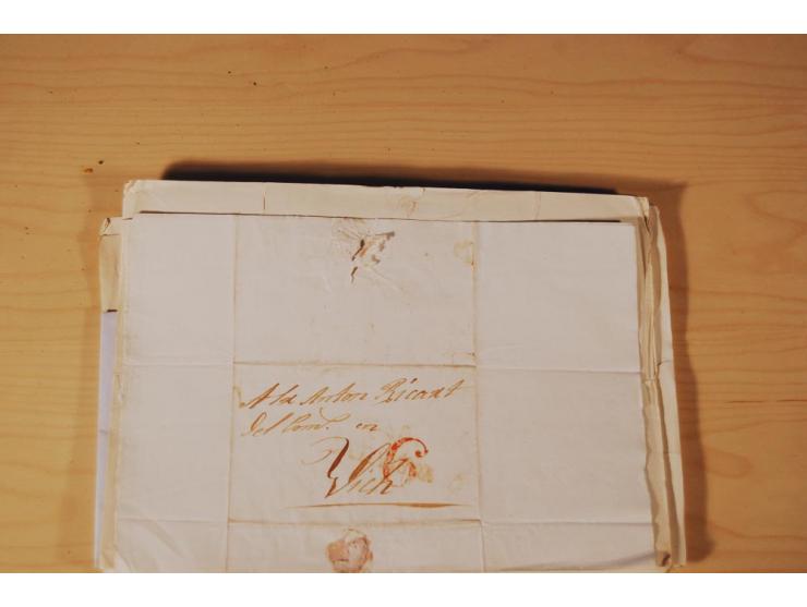 1830/50 (ca.), rd. 300 aktenfrische Vorphilabriefe mit Inhalt, alle mit roten oder schwarzen L2 bzw. DKr. mit diversen Taxste