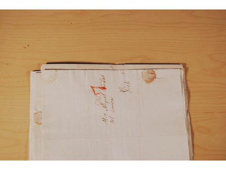 1830/50 (ca.), rd. 300 aktenfrische Vorphilabriefe mit Inhalt, alle mit roten oder schwarzen L2 bzw. DKr. mit diversen Taxste