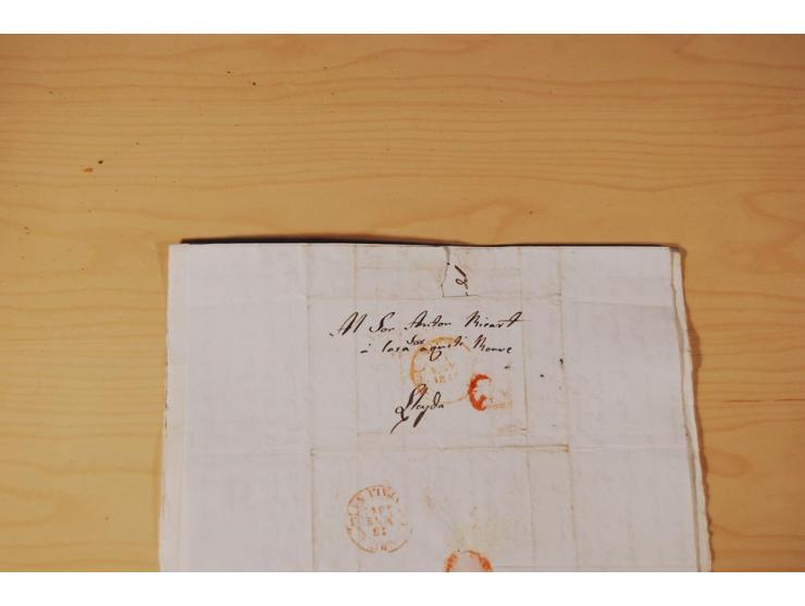 1830/50 (ca.), rd. 300 aktenfrische Vorphilabriefe mit Inhalt, alle mit roten oder schwarzen L2 bzw. DKr. mit diversen Taxste