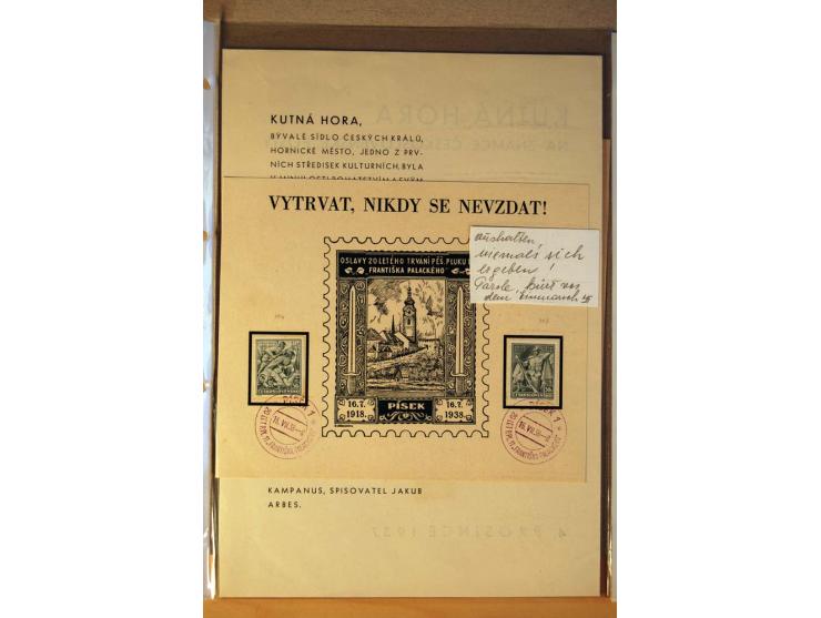 1850/1938 (ca.), Sammlung ungebraucht, postfrisch und gestempelt mit vielen Briefen, Karten und Ganzsachen ab KuK-Zeit, dabei