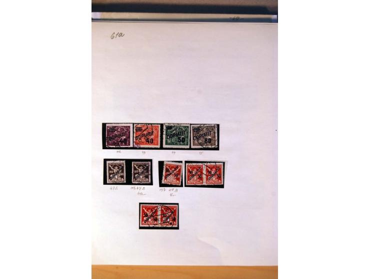 1850/1938 (ca.), Sammlung ungebraucht, postfrisch und gestempelt mit vielen Briefen, Karten und Ganzsachen ab KuK-Zeit, dabei
