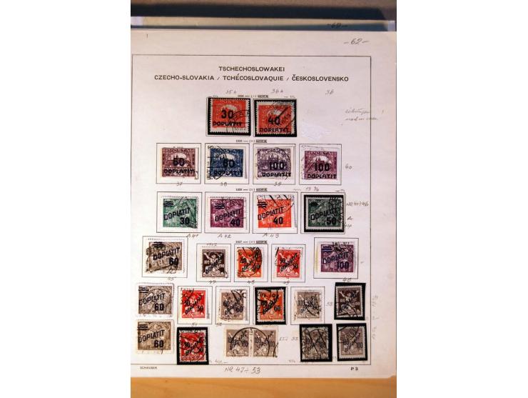 1850/1938 (ca.), Sammlung ungebraucht, postfrisch und gestempelt mit vielen Briefen, Karten und Ganzsachen ab KuK-Zeit, dabei
