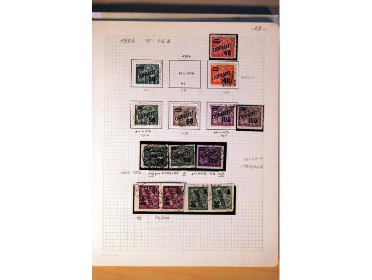 1850/1938 (ca.), Sammlung ungebraucht, postfrisch und gestempelt mit vielen Briefen, Karten und Ganzsachen ab KuK-Zeit, dabei