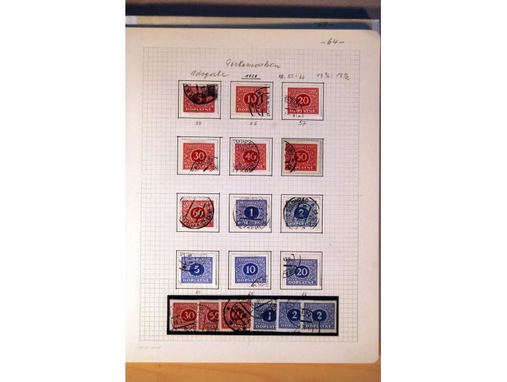1850/1938 (ca.), Sammlung ungebraucht, postfrisch und gestempelt mit vielen Briefen, Karten und Ganzsachen ab KuK-Zeit, dabei