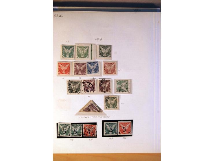 1850/1938 (ca.), Sammlung ungebraucht, postfrisch und gestempelt mit vielen Briefen, Karten und Ganzsachen ab KuK-Zeit, dabei
