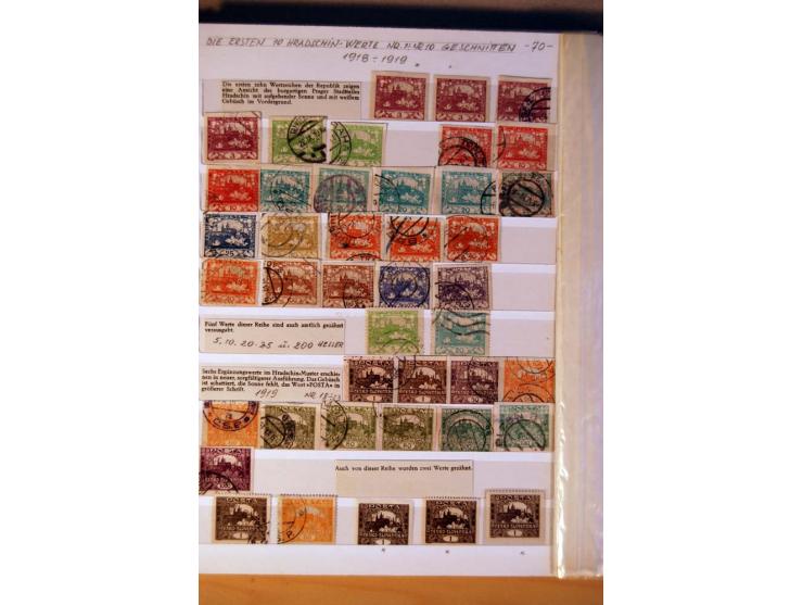 1850/1938 (ca.), Sammlung ungebraucht, postfrisch und gestempelt mit vielen Briefen, Karten und Ganzsachen ab KuK-Zeit, dabei
