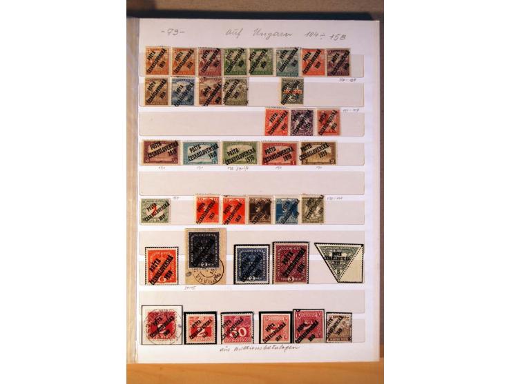 1850/1938 (ca.), Sammlung ungebraucht, postfrisch und gestempelt mit vielen Briefen, Karten und Ganzsachen ab KuK-Zeit, dabei