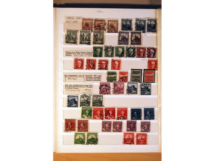 1850/1938 (ca.), Sammlung ungebraucht, postfrisch und gestempelt mit vielen Briefen, Karten und Ganzsachen ab KuK-Zeit, dabei