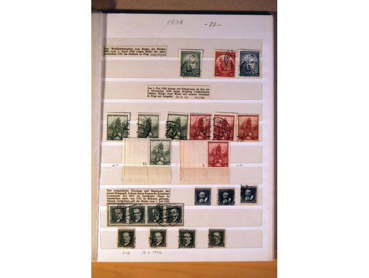 1850/1938 (ca.), Sammlung ungebraucht, postfrisch und gestempelt mit vielen Briefen, Karten und Ganzsachen ab KuK-Zeit, dabei