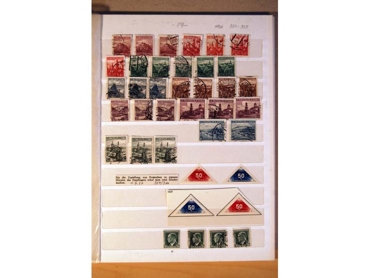 1850/1938 (ca.), Sammlung ungebraucht, postfrisch und gestempelt mit vielen Briefen, Karten und Ganzsachen ab KuK-Zeit, dabei