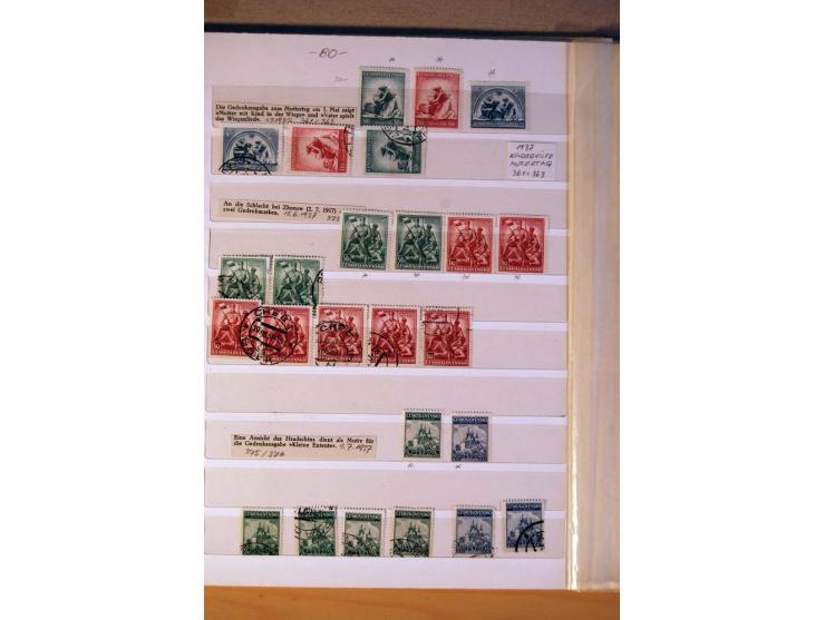 1850/1938 (ca.), Sammlung ungebraucht, postfrisch und gestempelt mit vielen Briefen, Karten und Ganzsachen ab KuK-Zeit, dabei