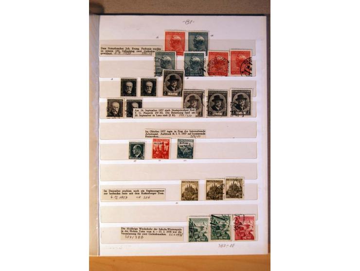 1850/1938 (ca.), Sammlung ungebraucht, postfrisch und gestempelt mit vielen Briefen, Karten und Ganzsachen ab KuK-Zeit, dabei