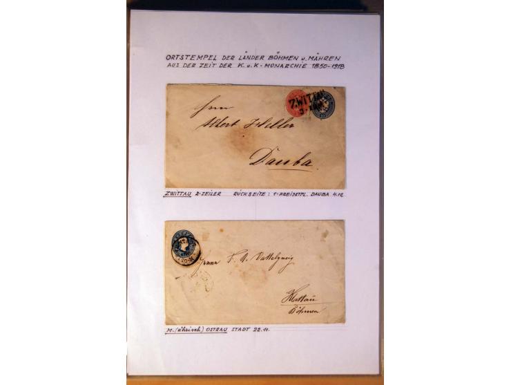 1850/1938 (ca.), Sammlung ungebraucht, postfrisch und gestempelt mit vielen Briefen, Karten und Ganzsachen ab KuK-Zeit, dabei