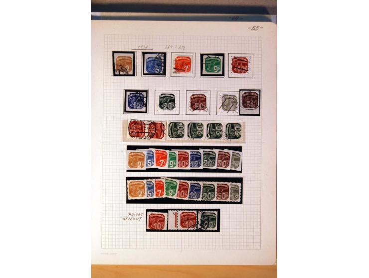 1850/1938 (ca.), Sammlung ungebraucht, postfrisch und gestempelt mit vielen Briefen, Karten und Ganzsachen ab KuK-Zeit, dabei