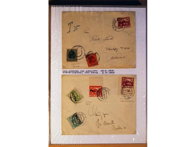 1850/1938 (ca.), Sammlung ungebraucht, postfrisch und gestempelt mit vielen Briefen, Karten und Ganzsachen ab KuK-Zeit, dabei