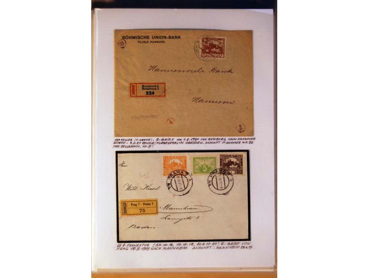 1850/1938 (ca.), Sammlung ungebraucht, postfrisch und gestempelt mit vielen Briefen, Karten und Ganzsachen ab KuK-Zeit, dabei