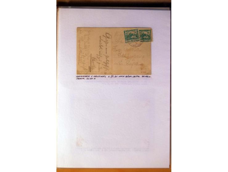 1850/1938 (ca.), Sammlung ungebraucht, postfrisch und gestempelt mit vielen Briefen, Karten und Ganzsachen ab KuK-Zeit, dabei