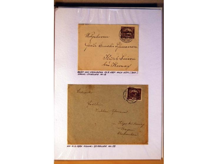 1850/1938 (ca.), Sammlung ungebraucht, postfrisch und gestempelt mit vielen Briefen, Karten und Ganzsachen ab KuK-Zeit, dabei
