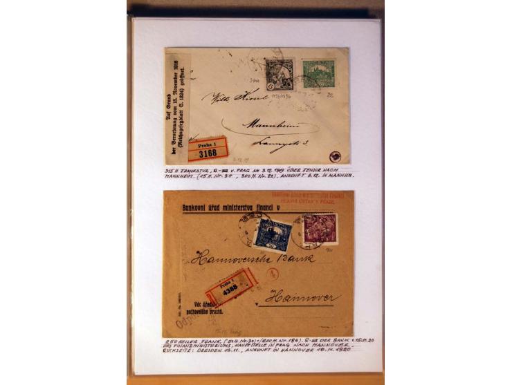 1850/1938 (ca.), Sammlung ungebraucht, postfrisch und gestempelt mit vielen Briefen, Karten und Ganzsachen ab KuK-Zeit, dabei