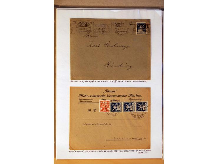 1850/1938 (ca.), Sammlung ungebraucht, postfrisch und gestempelt mit vielen Briefen, Karten und Ganzsachen ab KuK-Zeit, dabei
