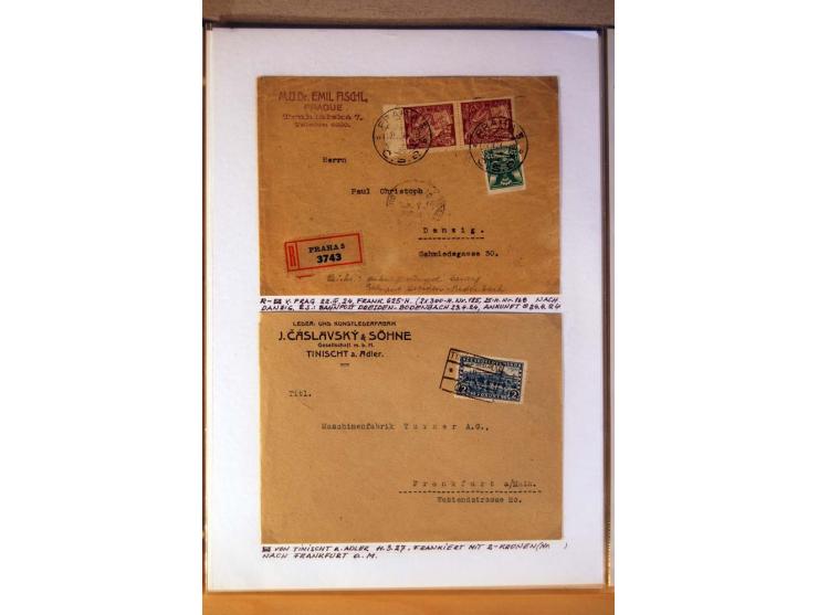 1850/1938 (ca.), Sammlung ungebraucht, postfrisch und gestempelt mit vielen Briefen, Karten und Ganzsachen ab KuK-Zeit, dabei