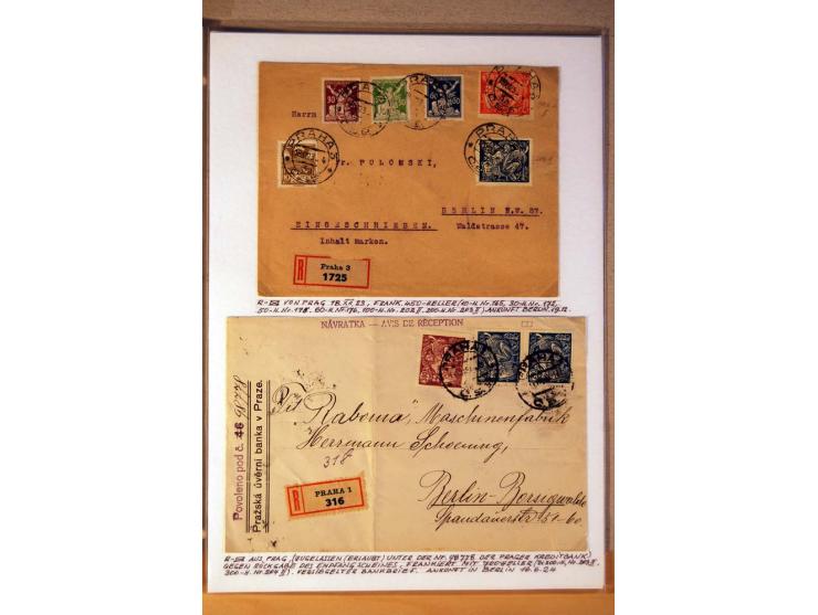 1850/1938 (ca.), Sammlung ungebraucht, postfrisch und gestempelt mit vielen Briefen, Karten und Ganzsachen ab KuK-Zeit, dabei