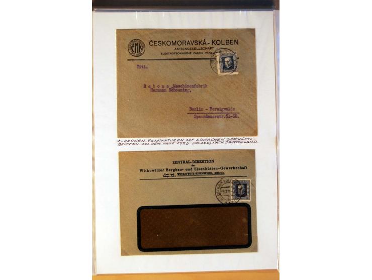 1850/1938 (ca.), Sammlung ungebraucht, postfrisch und gestempelt mit vielen Briefen, Karten und Ganzsachen ab KuK-Zeit, dabei