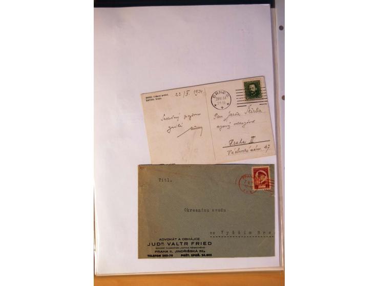 1850/1938 (ca.), Sammlung ungebraucht, postfrisch und gestempelt mit vielen Briefen, Karten und Ganzsachen ab KuK-Zeit, dabei