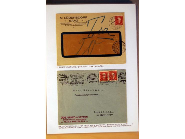 1850/1938 (ca.), Sammlung ungebraucht, postfrisch und gestempelt mit vielen Briefen, Karten und Ganzsachen ab KuK-Zeit, dabei